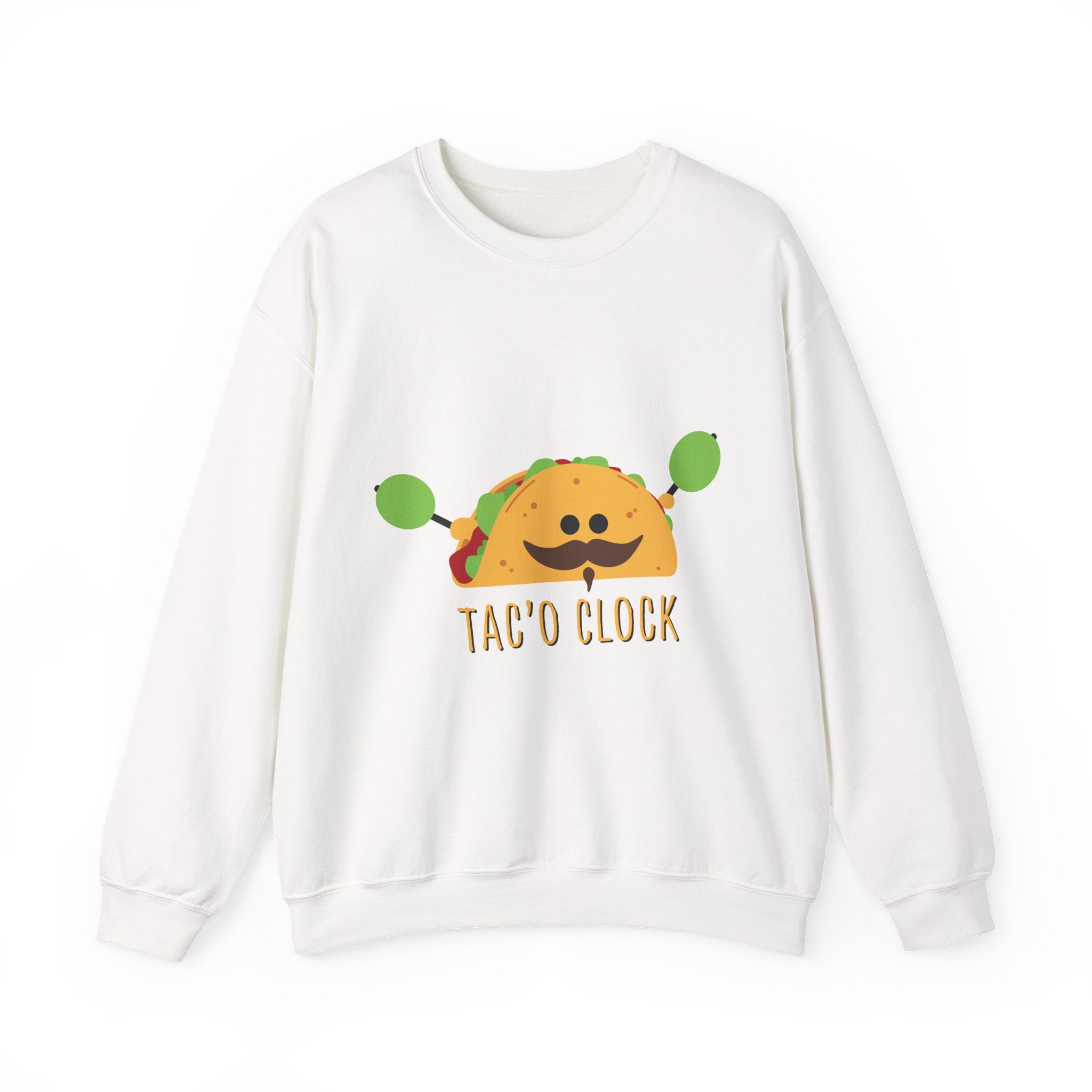 Sweatshirt — "Tac'o Clock" Cute Taco Graphic Crewneck