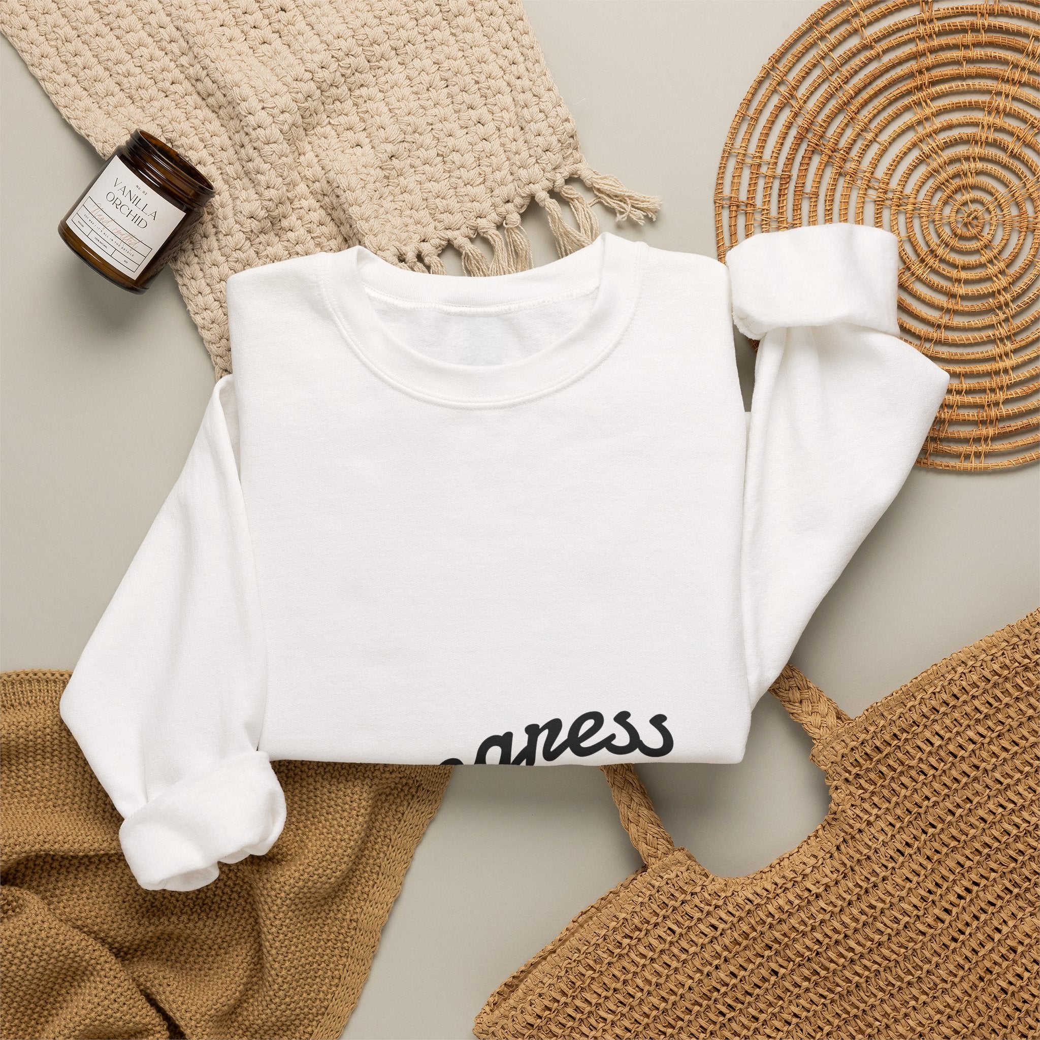 Crewneck Sweatshirt — "Progress over Perfection"