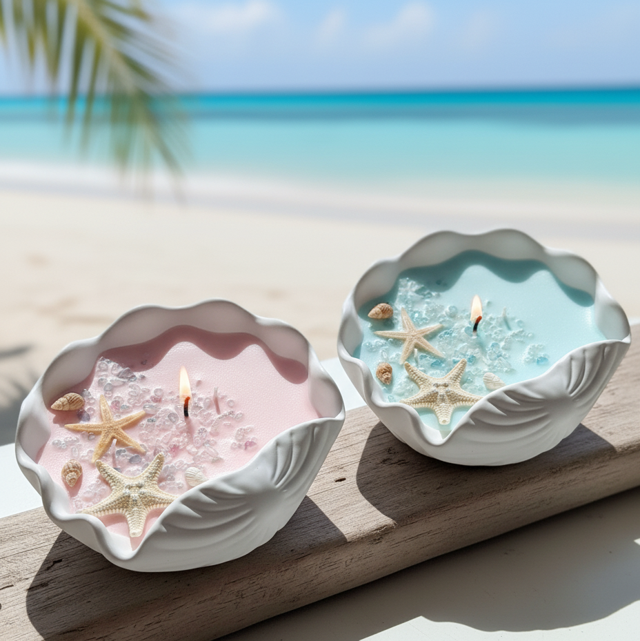 Ocean's Whisper Candle | Coastal Soy Wax