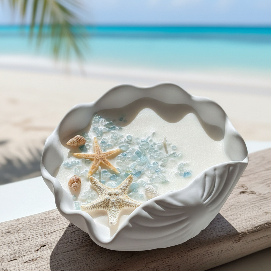 Ocean's Whisper Candle | Coastal Soy Wax