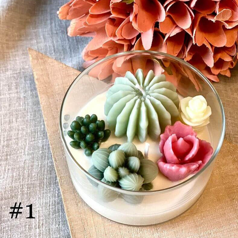 Garden Terrarium Candle with a Touch of Natures Serenity